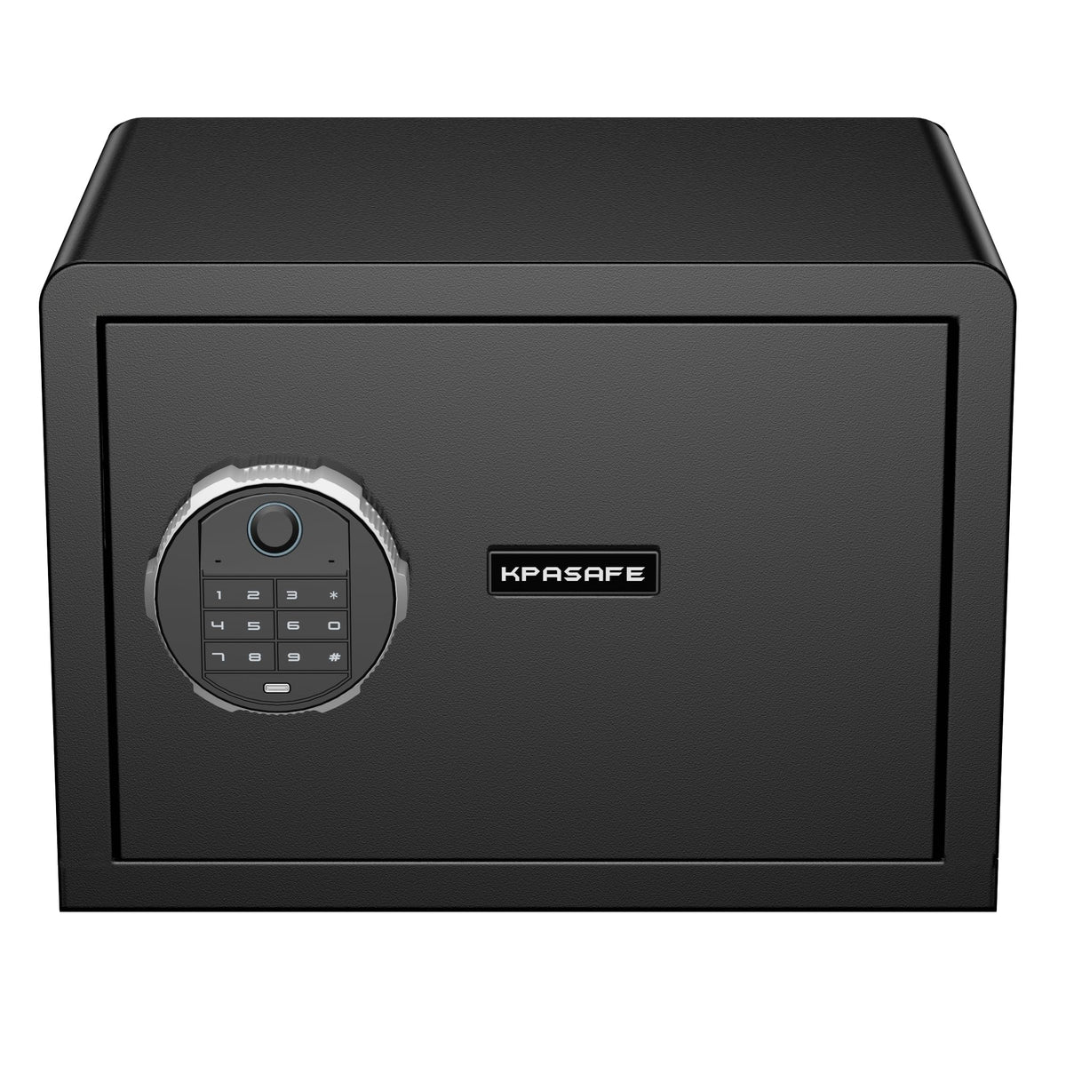 Kpasafe Small Biometric Safe, 0.8 Cuft Fingerprint Safe Box with Fireproof Bag, Caja Fuerte Para Dinero with Silent Mode, Backlit Keypad, Anti-Theft, and LED Light, 9.8×13.8×9.8 IN
