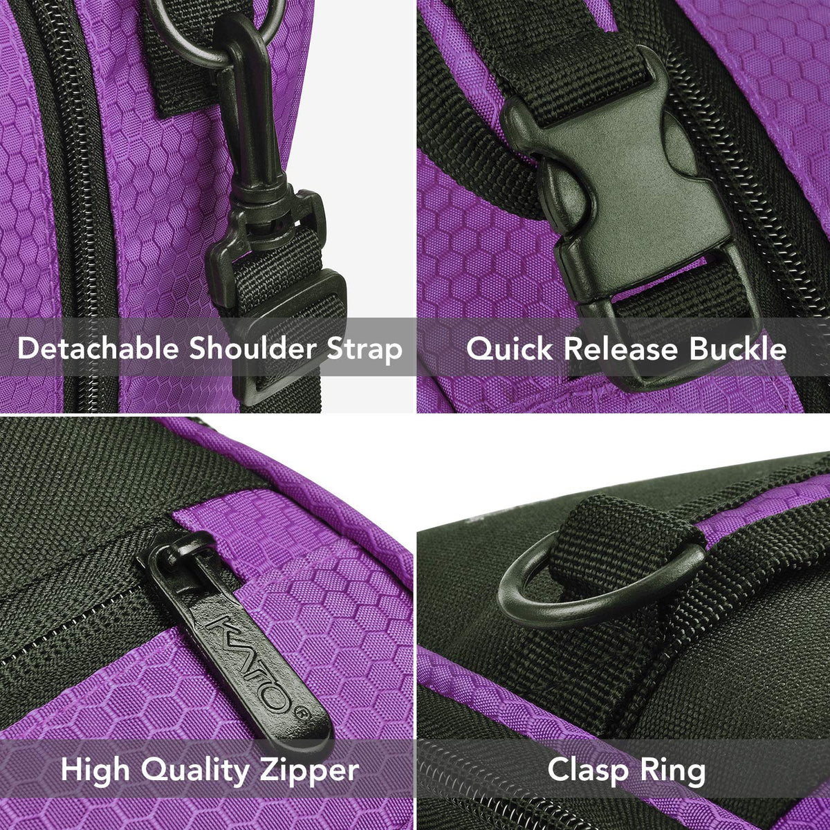 Tirrinia Expandable Insulated Lunch Bag for Men Women – Leakproof Reusable Cooler LunchBox for Kids & Adults with Shoulder Strap, Perfect for Work, School, Office, Travel,Purple