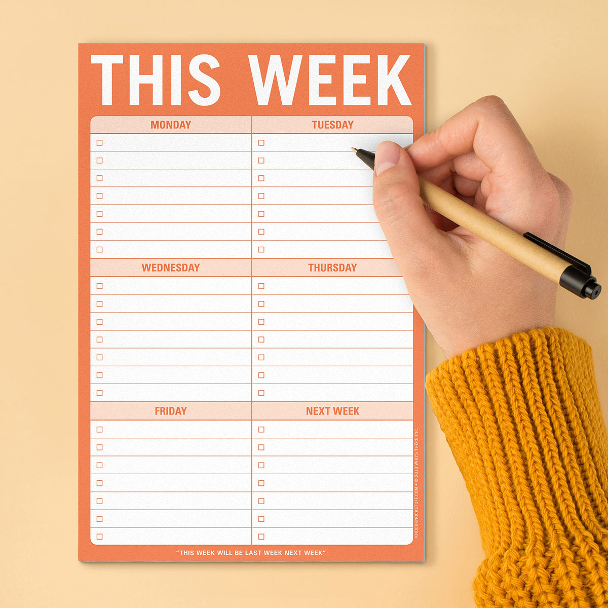 This Week Pad (Orange)