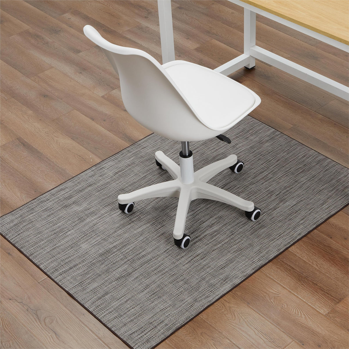 RccugmatS Chair Mat for Hardwood & Tile Floor, 36" x 48" Heavy Duty Office Chair Mat for Rolling Chairs, Anti Slip, Non-Curve, Floor Protector for Home Office, Heathered Gray