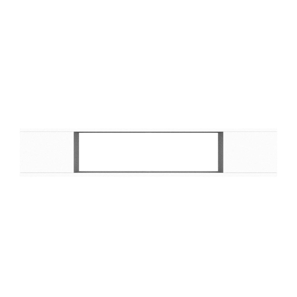 GHC Floating TV Stand, Wall Mounted Entertainment Center and Cabinet Shelf, Media Console for DVD Player, Space-Saving Under TV Shelf for Bedroom, Living Room (White)