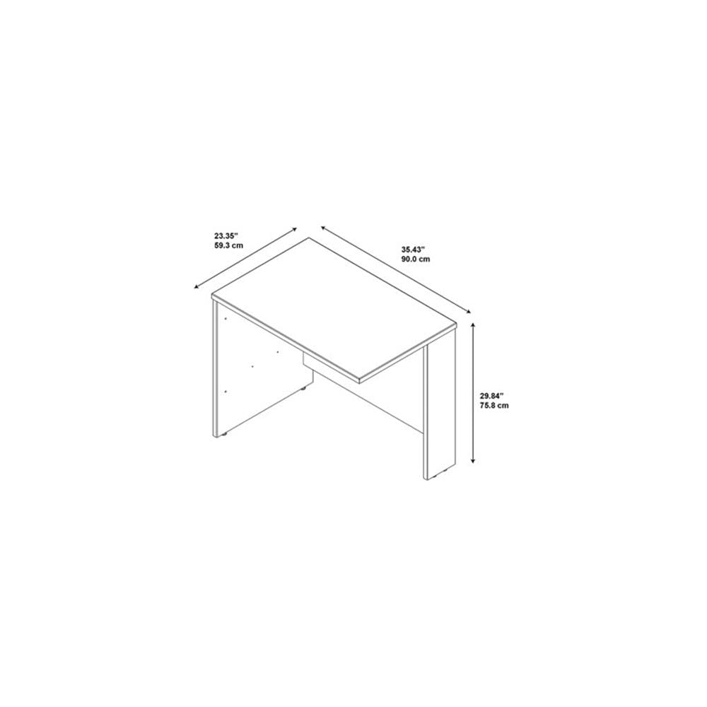 Bush Business Furniture Series C 36W Bridge/Return in Mocha Cherry