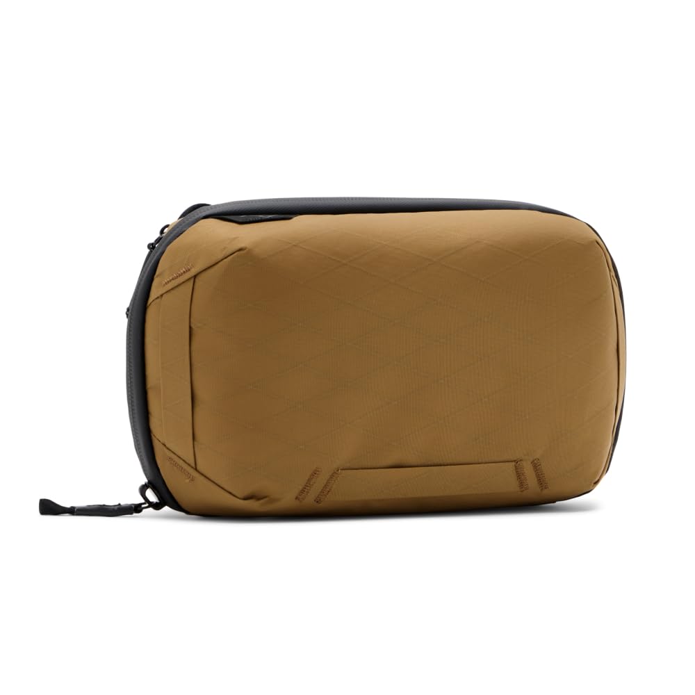 Peak Design Tech Pouch, Coyote, Electronics Organizer for Travel or Everyday Carry, Origami-Style Storage, Cable Pass-Through, Weatherproof, Gear Carry Bag for Men and Women