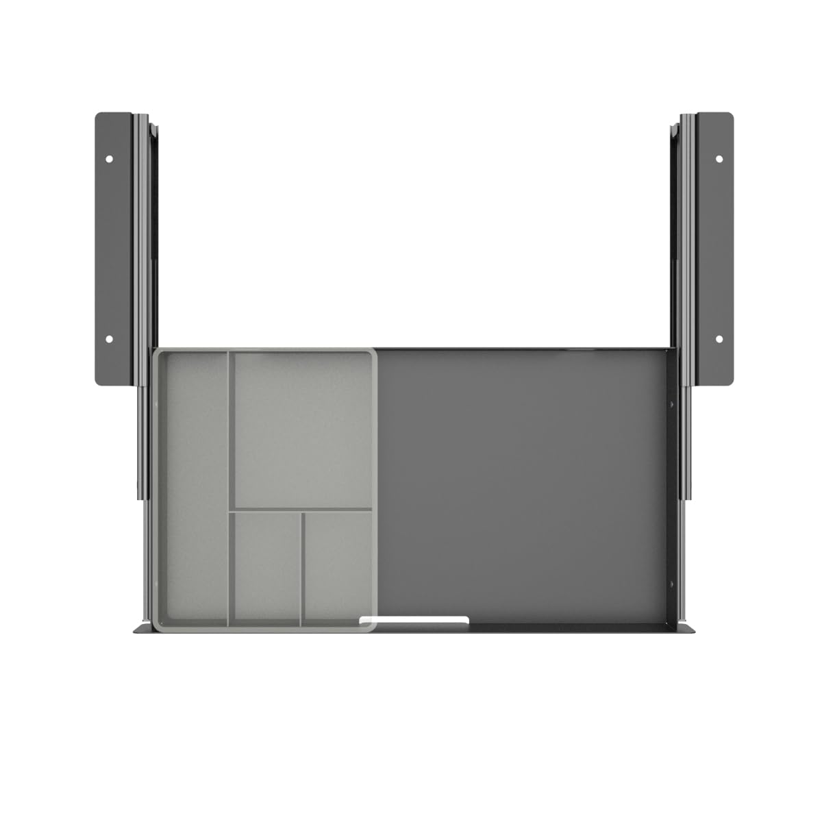 Mofangtech Under Desk Slide Out Pencil Drawer, Storage Organizer 15 Inch Wide, Ball-Bearing Slides, Black (8x14.4 Inch)