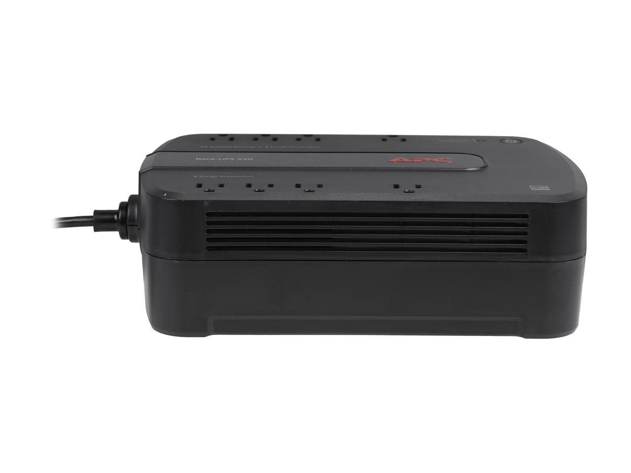 APC Back-UPS 550VA / 330W Battery Backup & Surge Protector, 8 Outlets, RJ45 Ethernet Protection, BE550G Uninterruptible Power Supply for Computers, Wireless Routers, and Home Office Electronics