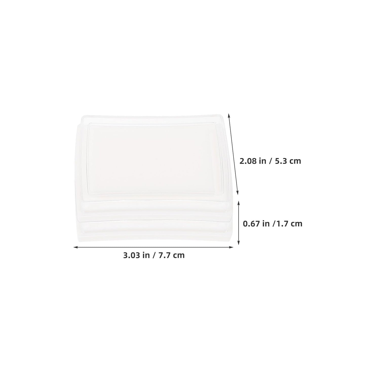 Uonlytech 20pcs Blank Empty Stamp Ink Pad - High Density Sponge Ink Pad for DIY Crafting School Office Embossing Crafting and Scrapbooking Projects