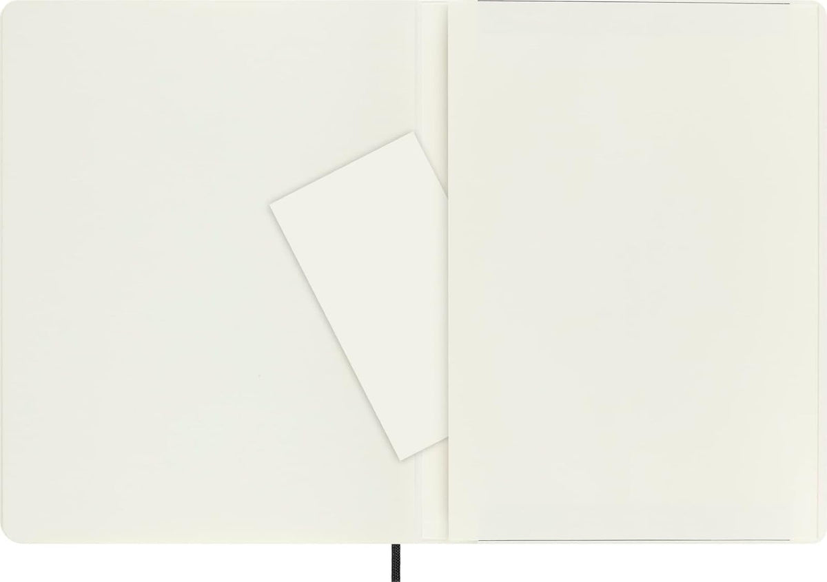 Moleskine Classic Notebook, Soft Cover, XL (7.5" x 9.5") Plain/Blank, Black, 192 Pages