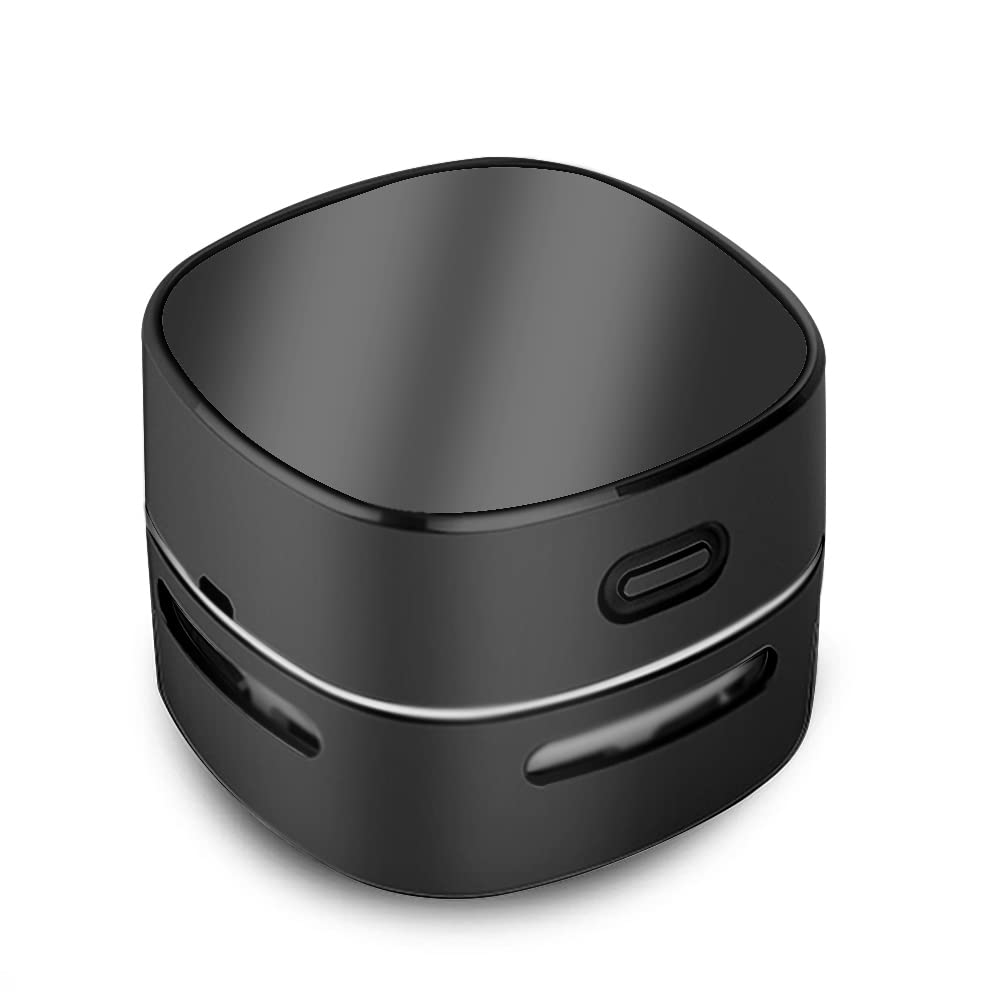 ODISTAR Desktop Vacuum Cleaner, Mini Table dust Sweeper Energy Saving,High Endurance up to 400 mins,360º Rotatable Design for Keyboard/Home/School/Office (Black Charging)