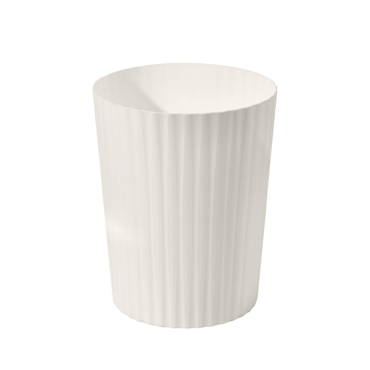 VKPLITE Versatile 2 Gallon Plastic Trash Can - The Compact Bin for Bathroom, Kitchen, or Home Office - Beige