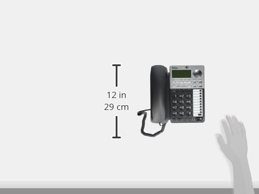 AT&T ML17939 2-Line Corded Speakerphone with Caller ID, Digital Answering System, Speakerphone, Black – Small Business Office Phone