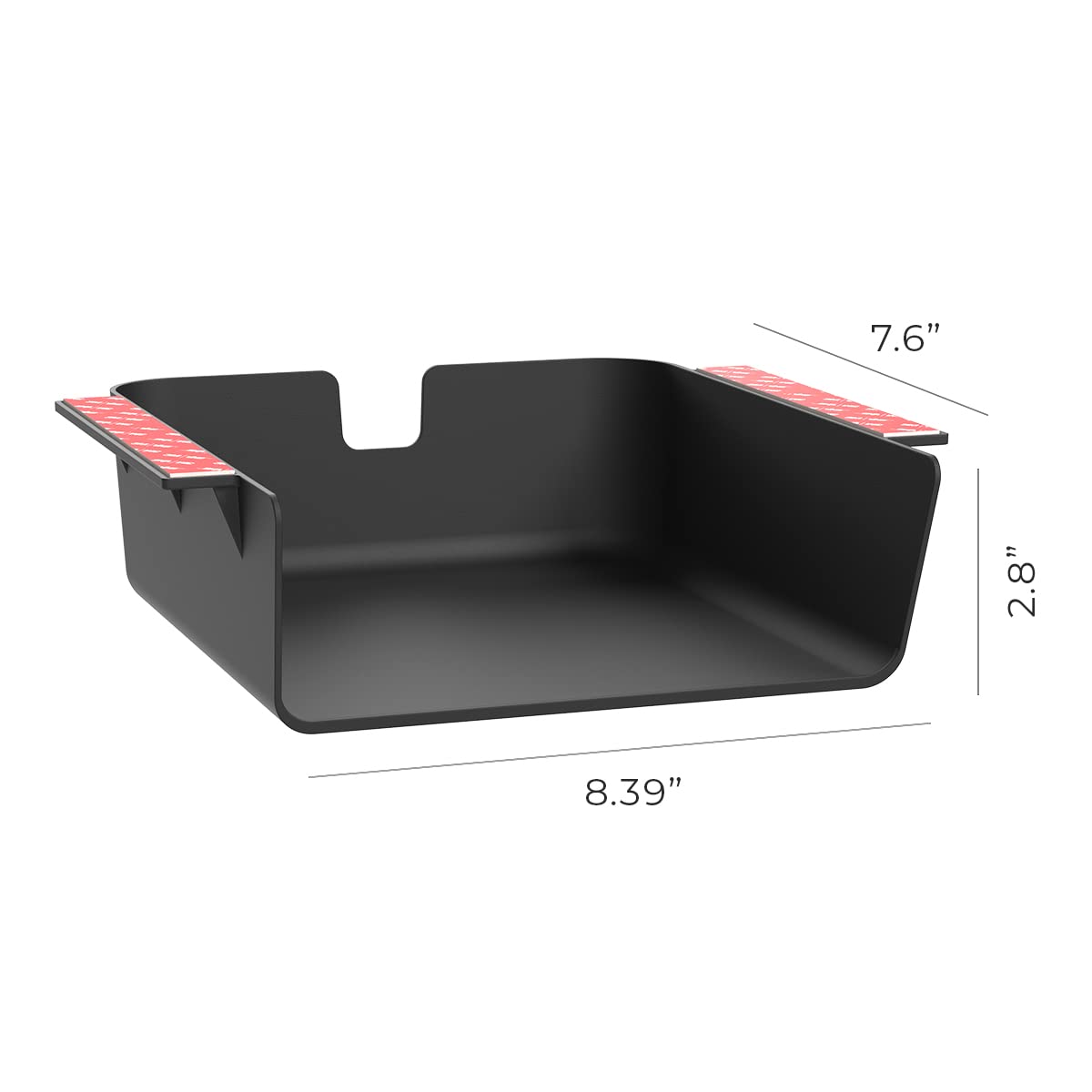 HumanCentric Under Desk Storage Shelf, Drawer Organizer for Office, Workstations, Tables, Sit Stand Desks, Gaming Setups, Mountable Storage Tray, Cable Management, Screw or Stick On with VHB Tape