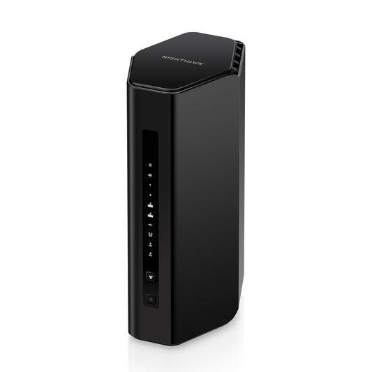 NETGEAR RS300-100NAR Nighthawk RS300 Tri-Band WiFi 7 Router, Wireless Speed Up to 9.3 Gbps, Covers Up to 2500 Sq. Ft., Black - Certified Refurbished