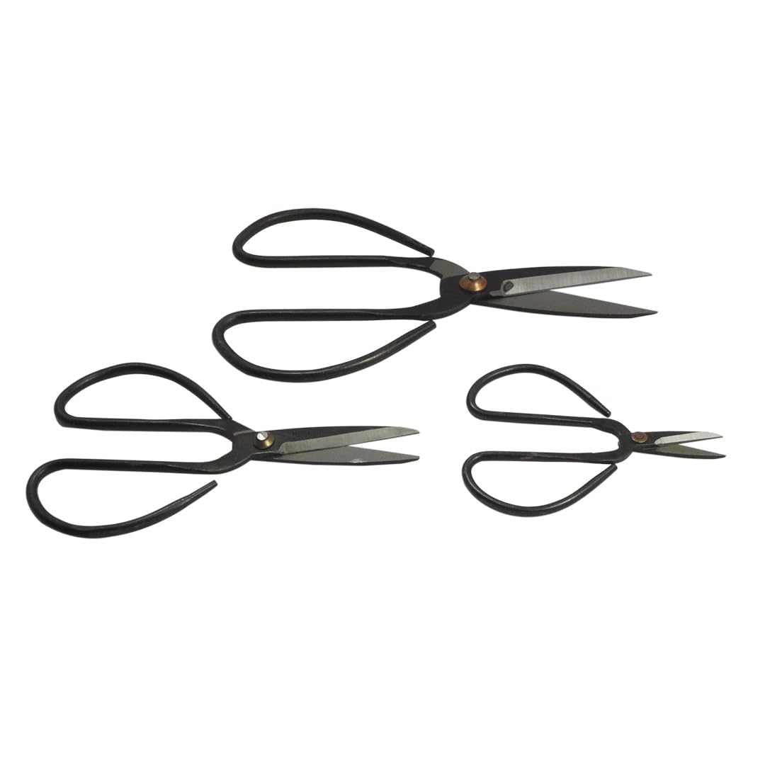 SE Chinese Scissors with Super Sharp Edges Suitable for Embroidery, sewing, Craft, Art Work, and Everyday Usage (8-6-4-Inch Bundle)