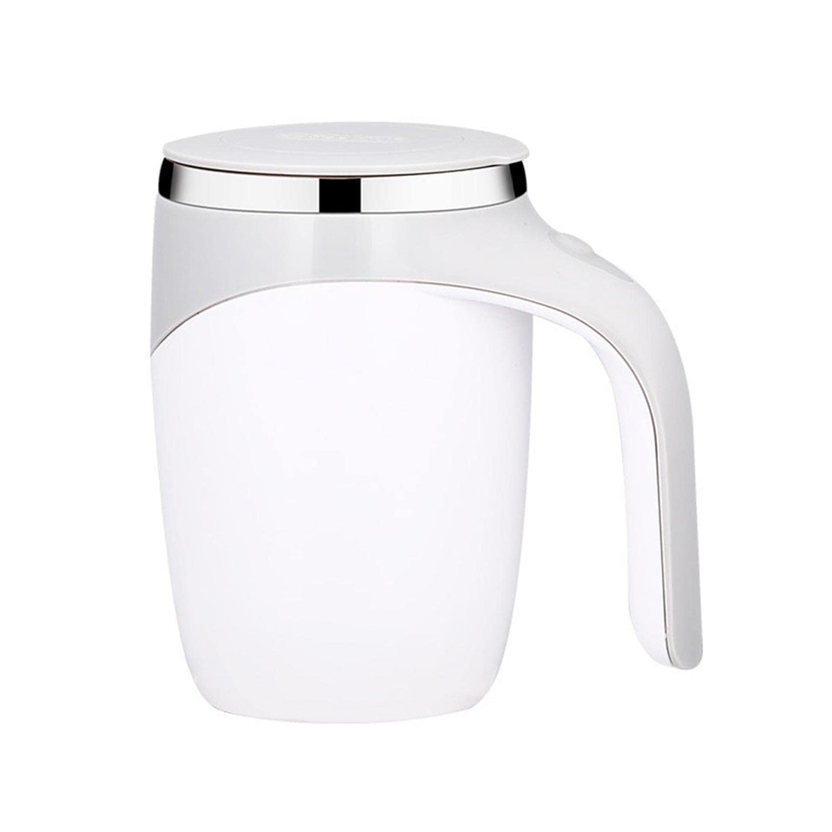 XIHUADOU Self Stirring Mug, Mixing Coffee Mug Automatic Magnetic Stirring Coffee Cup Stainless Steel Cup Hot Drink Stirrer for Hot Cocoa,Chocolate,Mocha,Matcha,Milo(COLOR:White)