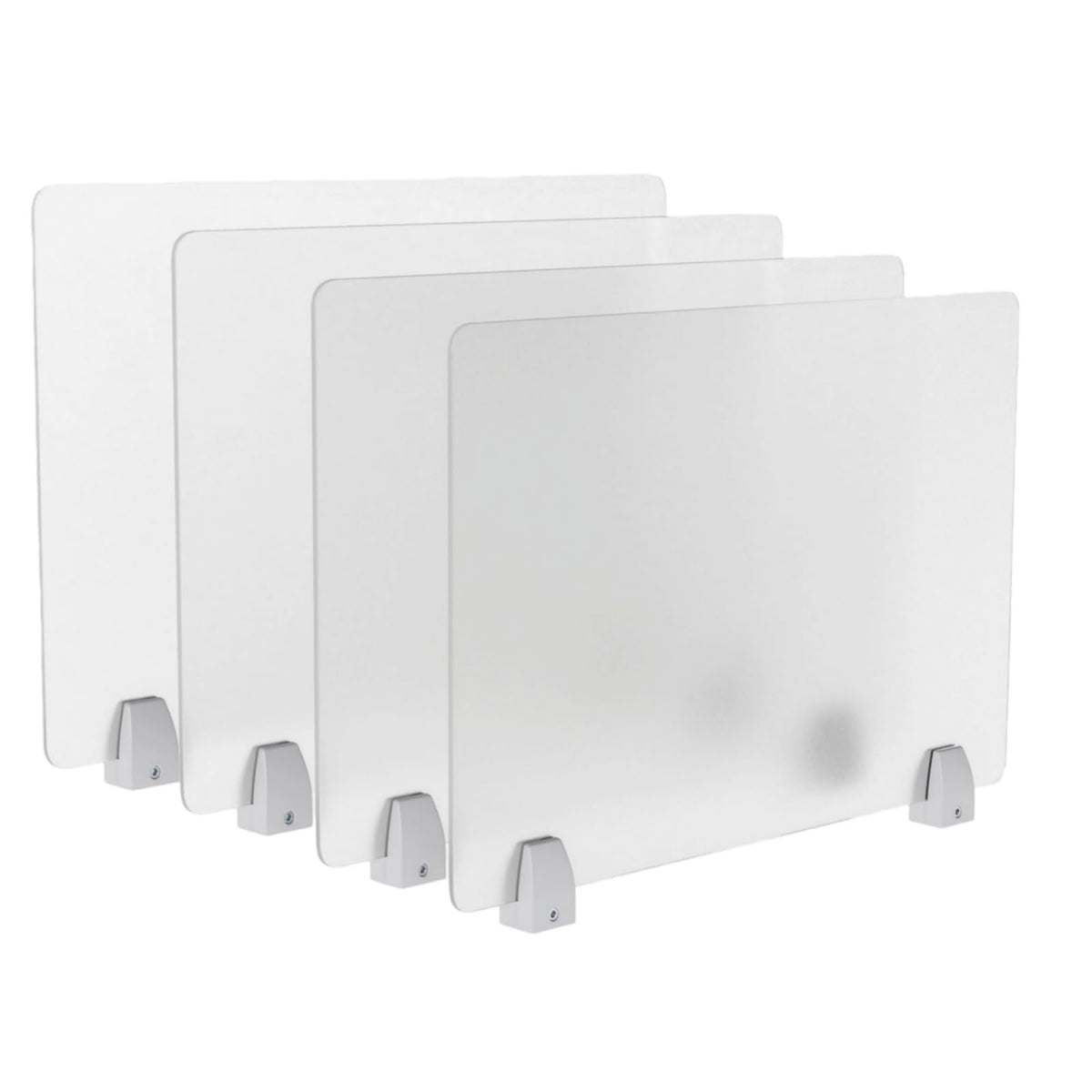 tonchean 4-Piece Desk Dividers Office Privacy Partitions, Privacy Desk Panel Protective,Table Divider with Clamps for Offices, Schools,Call Centers Workstation- 23.6“L x 15.8”W