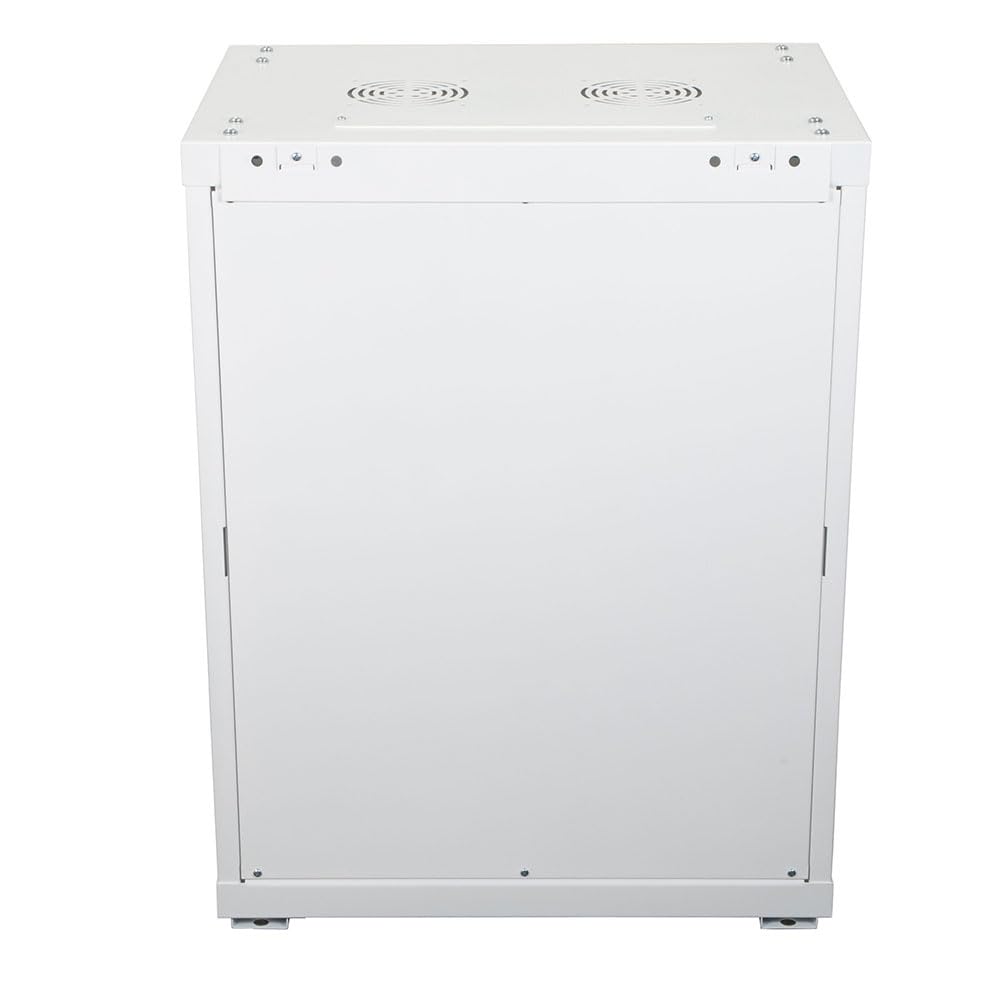 NavePoint 12U Network Cabinet with Glass Door – 12U Wall Mount Server Cabinet White 19” Rack for IT Equipment, AV Devices, Networking Equipment –23” Deep Server Rack Enclosure