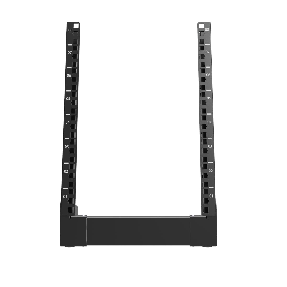 QiaoYoubang 8U Small Desktop Network Rack, 10 inch Mini Open Frame Desktop Cabinet for 10 inch Network, Servers, Audio, Video and Studio Equipment Free Standing Home Office Rack (8U)