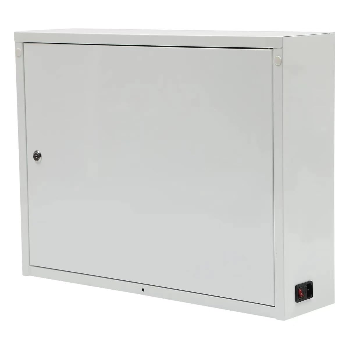 Bpatoimsx Safety and Convenience 12 - Compartment Cell Mobile Phone Charging Station Cabinet Locker with Combination Lock White - Ideal for Students and Employees