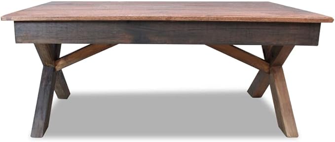 Handmade Reclaimed Wood Coffee Table Rustic Farmhouse Style Eco-Friendly