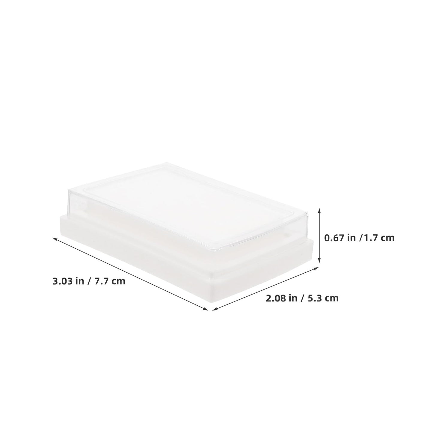 Uonlytech 20pcs Blank Empty Stamp Ink Pad - High Density Sponge Ink Pad for DIY Crafting School Office Embossing Crafting and Scrapbooking Projects