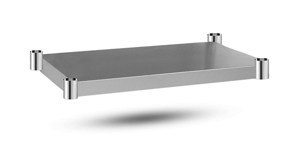 DuraSteel Galvanized Under Shelf for Work Tables - Extra Adjustable Lower Shelf for 24" x 24" Stainless Steel and Wooden Worktables - Fits for use in Restaurant, Warehouse, Home, Kitchen, Garage