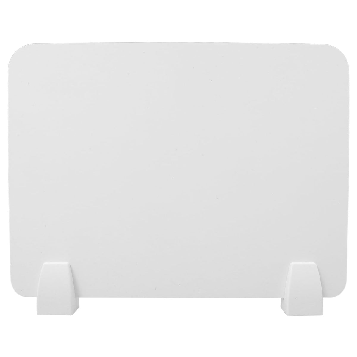 DIYEAH Desktop Partition Board 15.63X11.73 Inch Plastic Desk Divider with Base Privacy Shield Sneeze Guard for Office Student Desks Workspace Barrier Screen