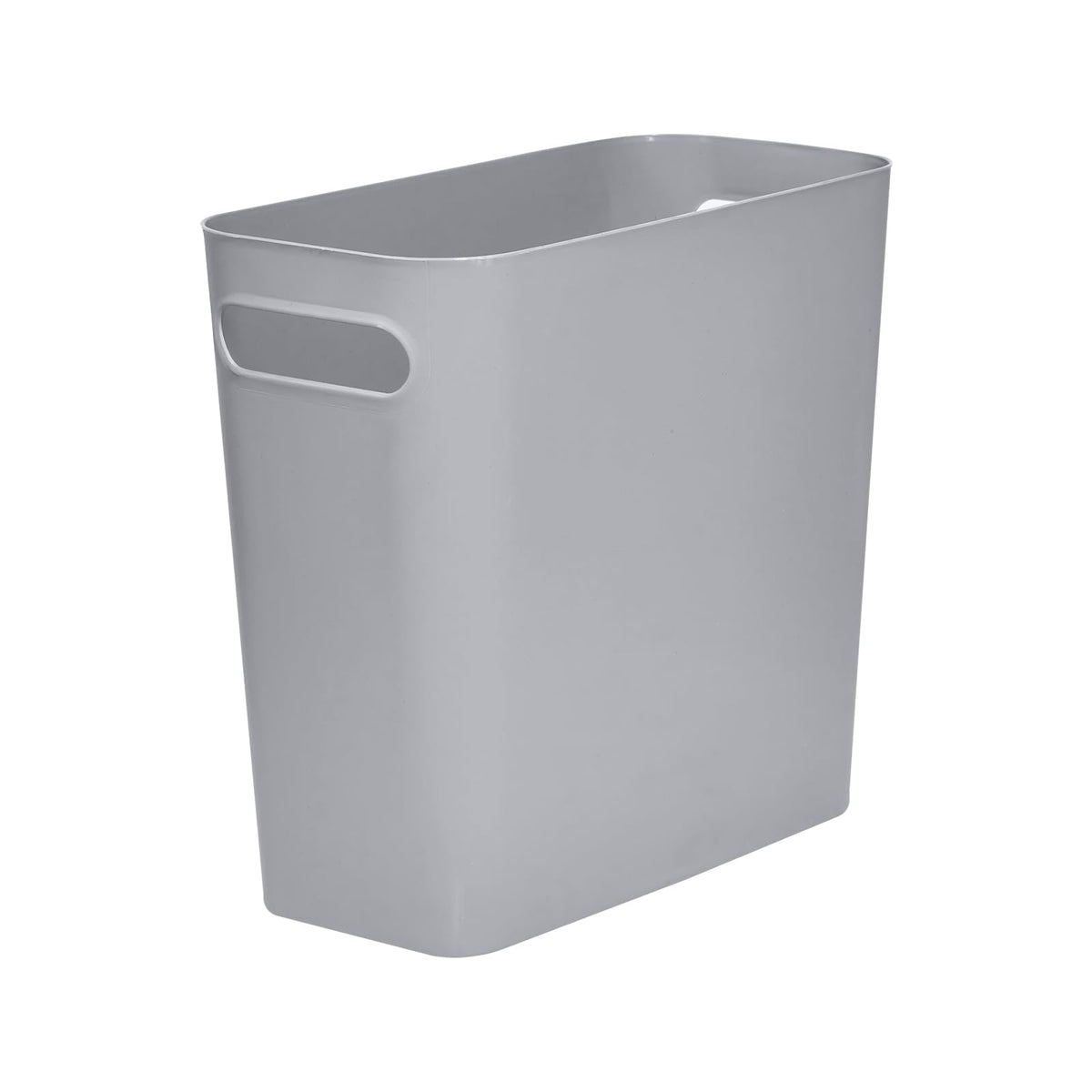VKPLITE Versatile 1.8 Gallon Plastic Trash Can - The Compact Bin for Bathroom, Kitchen, or Home Office - Grey