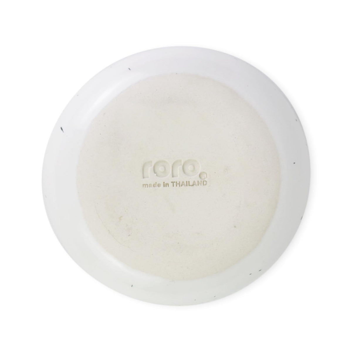 roro 5 Inch Handmade Ceramic Small Bowl, Glossy White Speckled