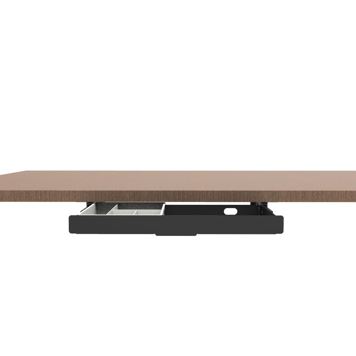 Mofangtech Under Desk Slide Out Pencil Drawer, Storage Organizer 15 Inch Wide, Ball-Bearing Slides, Black (8x14.4 Inch)