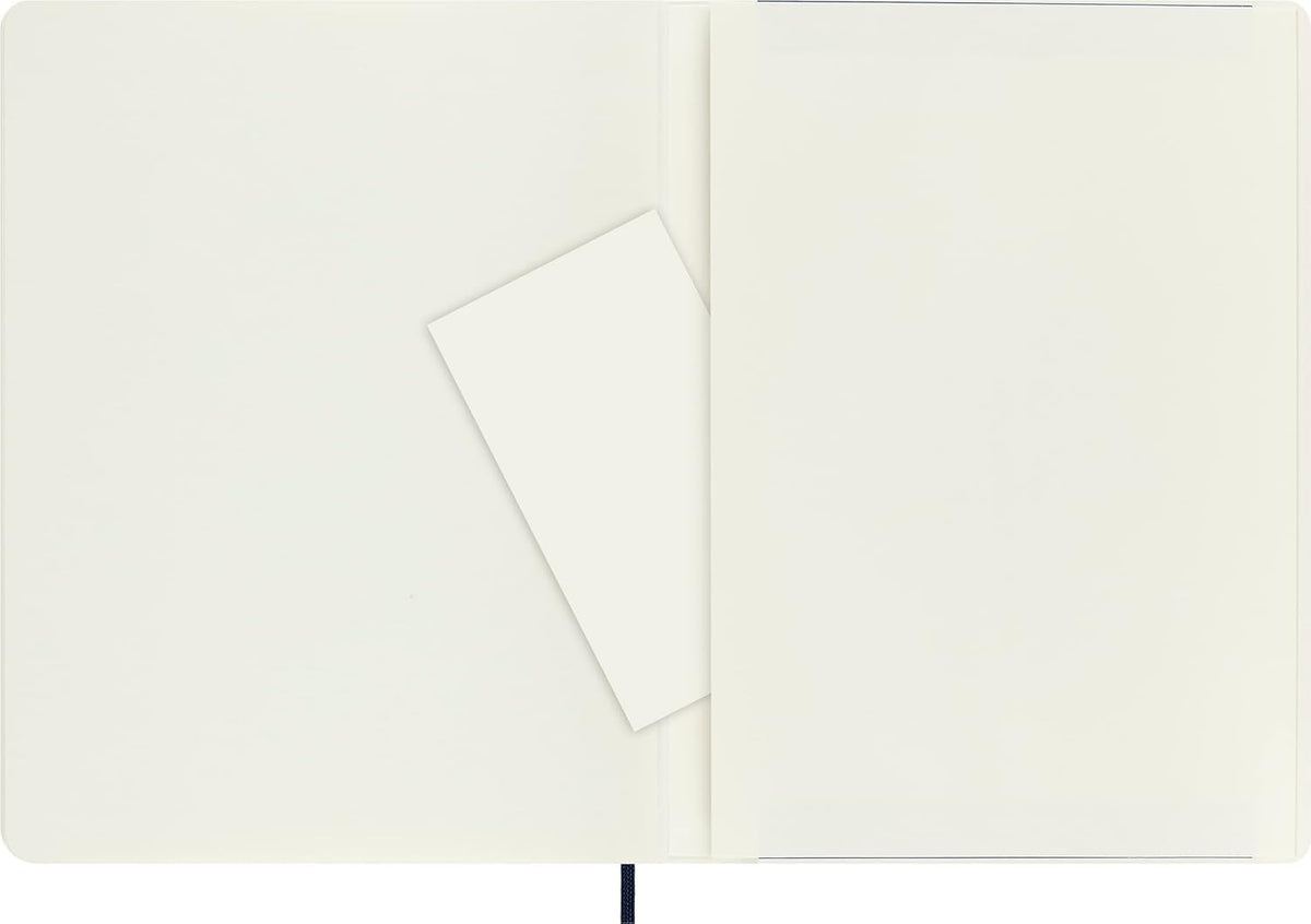 Moleskine Classic Notebook, Soft Cover, XL (7.5" x 9.5") Plain/Blank, Sapphire Blue, 192 Pages