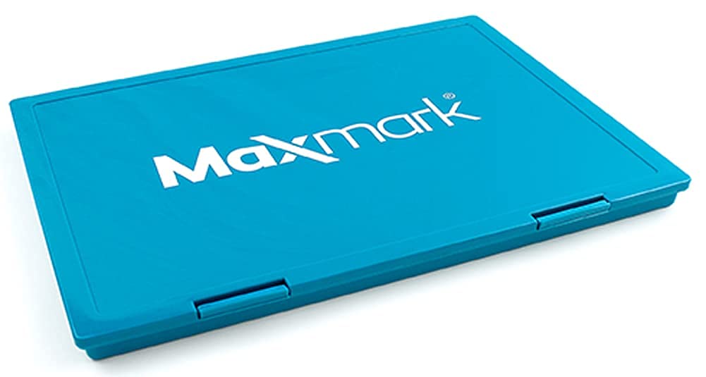 MaxMark Extra Large Black Ink Stamp Pad - 8.25" x 11.5" - Industrial Felt Pad - Black Color