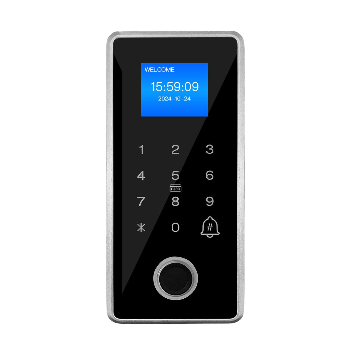Waterproof Fingerprint Access Control Kit, 1200LBS Holding Force NC Mode Magnetic Lock, IP68 Metal Keypad Supports Fingerprint, Password, RFID Card & Remote Unlock for Door Security