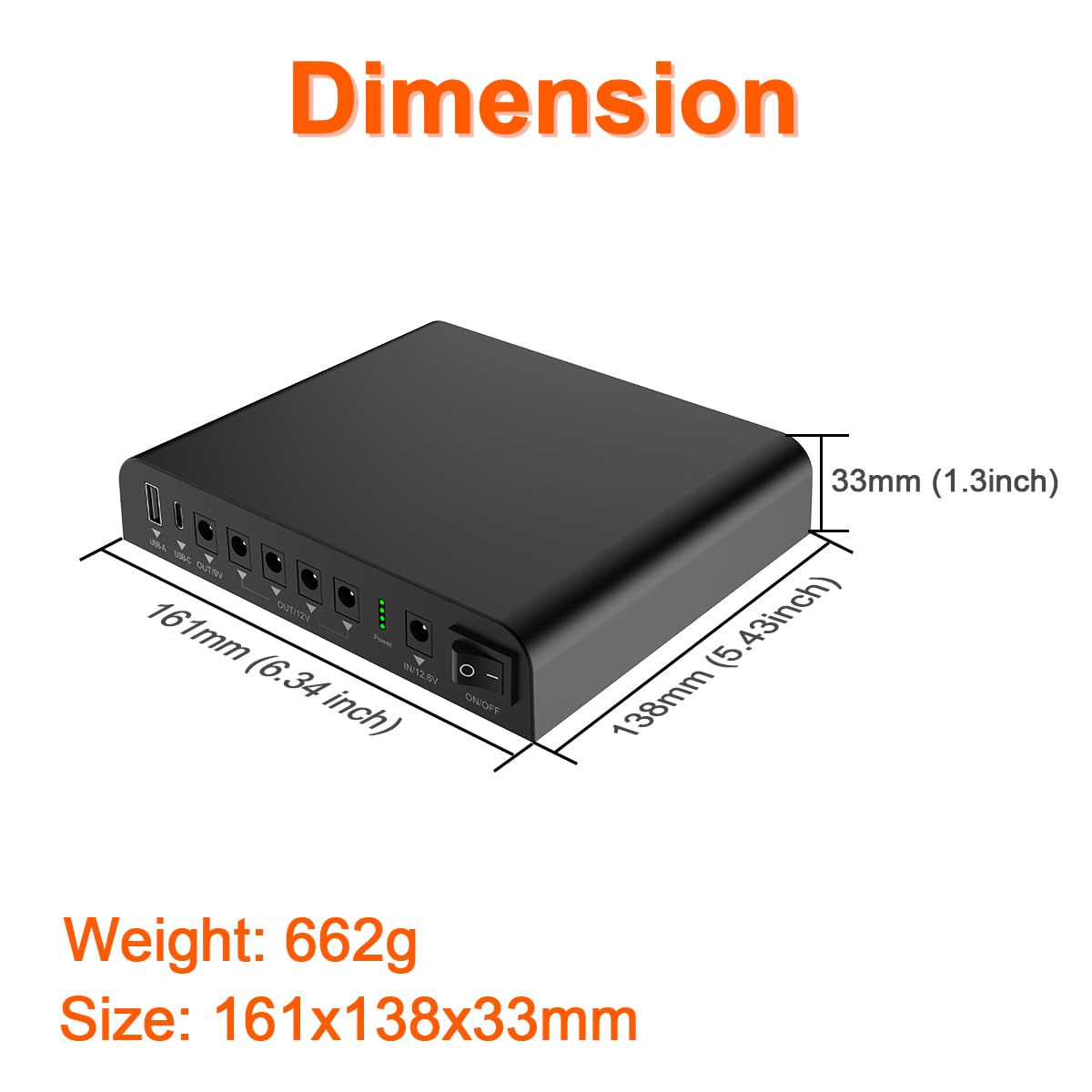 TalentCell Mini UPS Uninterrupted Power Supply 27000mAh 97.2Wh Lithium ion Backup Battery Pack with DC 12V/9V and 18W USB-A/USB-C PD Output for Router/Modem/LED Light, CCTV Camera, Smartphone and more
