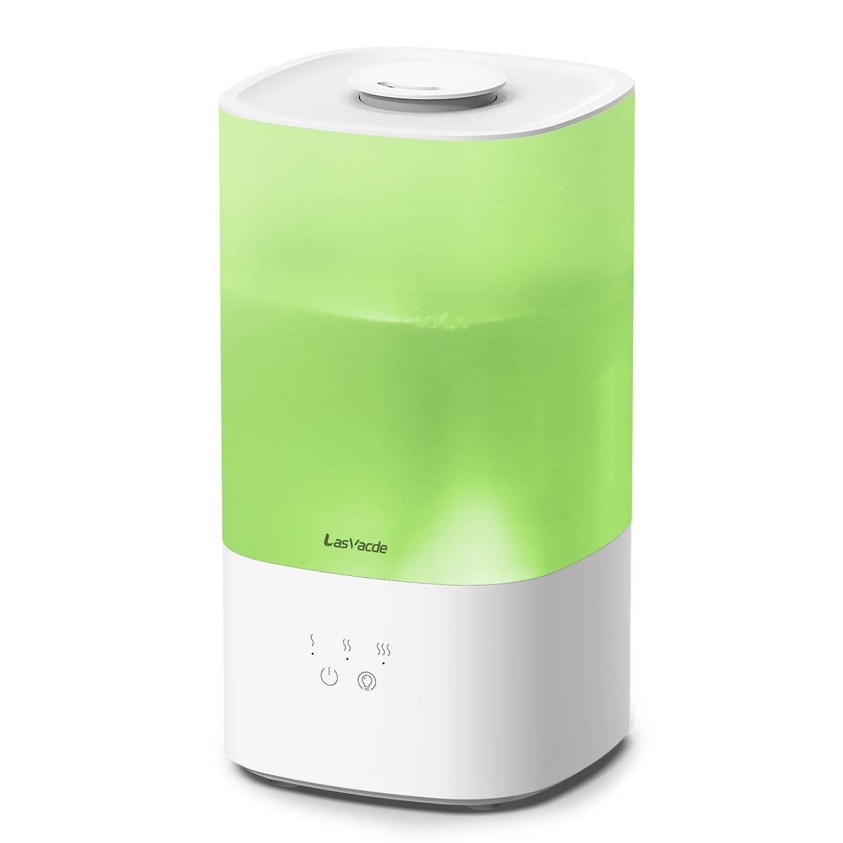 LasVacde 2.5L Humidifiers for Bedroom, Top Fill Cool Mist Humidifiers for Large Room, Easy to Fill & Clean, 30H Runtime, 28dB Quiet Air Humidifier for Plants, Baby Nursery with Night Light