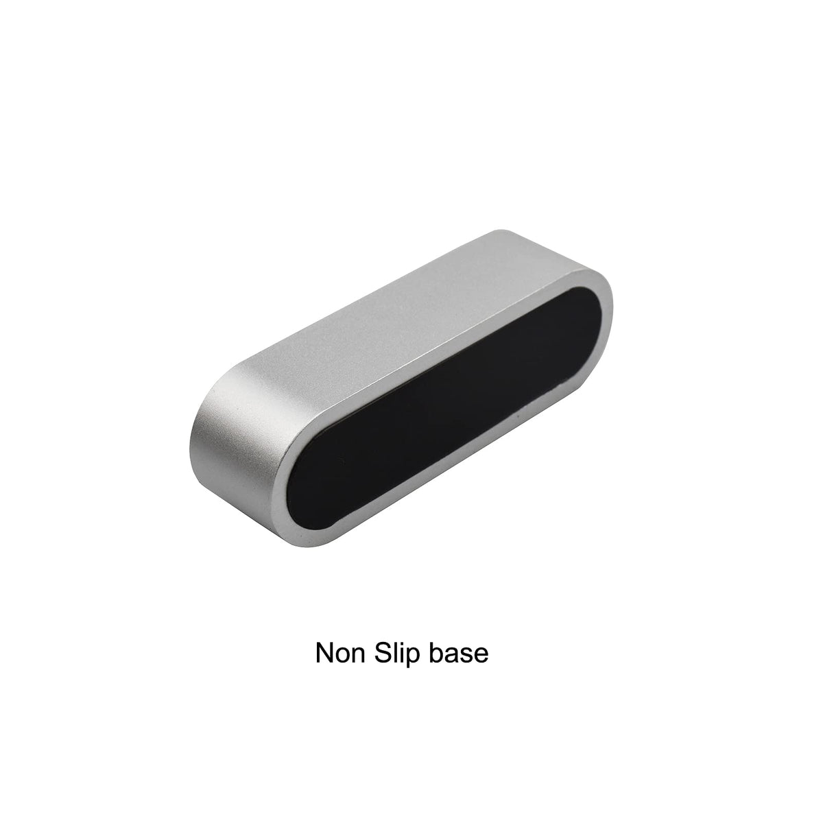 enyuwlcm Metal Desktop Card Holder for Desk Stylish Aluminum Alloy Business Card Display Stand for Men Office Silver 1 Pack