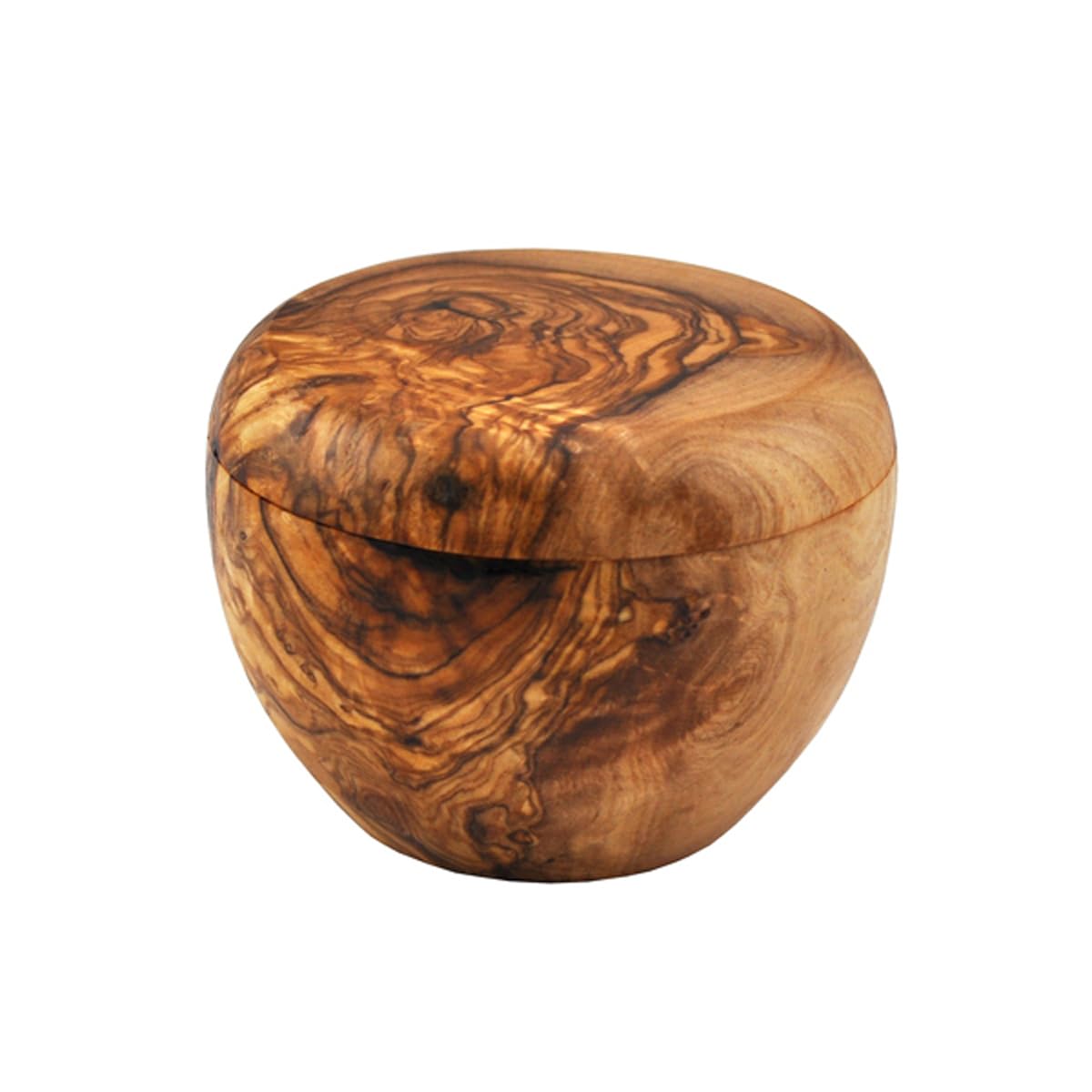 Naturally Med Olive Wood Sugar Pot/Salt Keeper