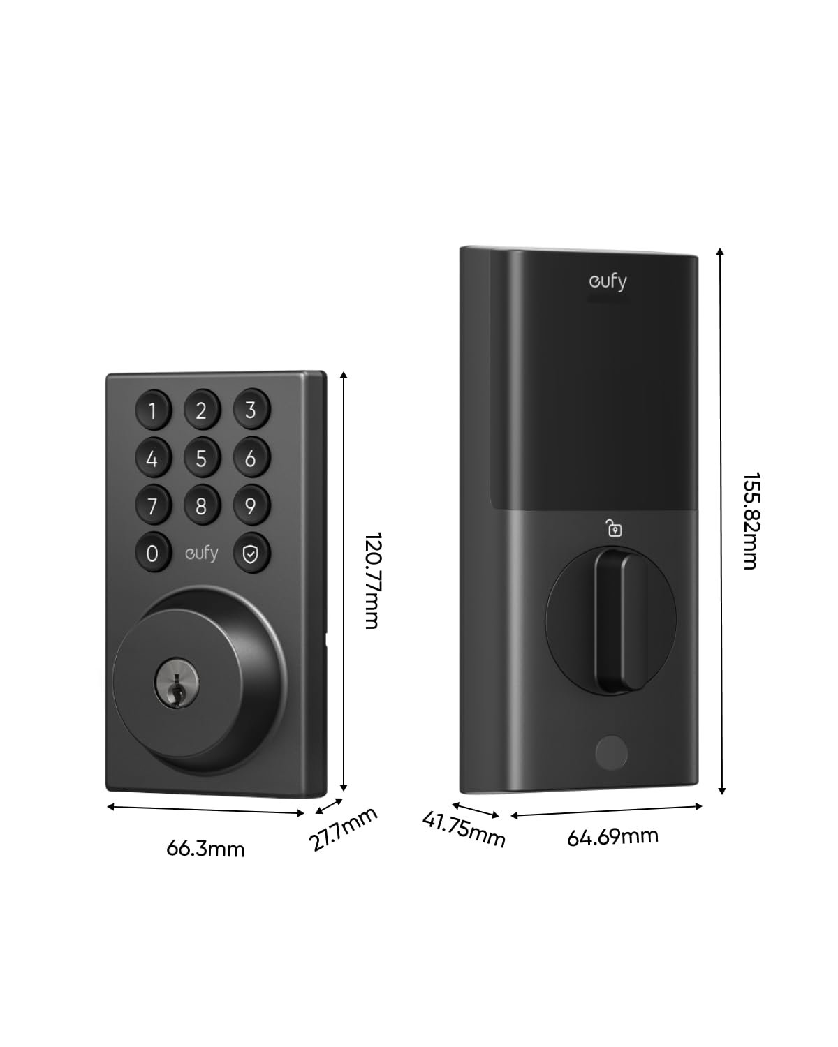 eufy Security Smart Lock C30, Keyless Entry Door Lock, Built-in WiFi Keypad Deadbolt for Front Door, No Bridge Required, Easy Installation, App Remote Control, Reliable Power, BHMA Grade 3
