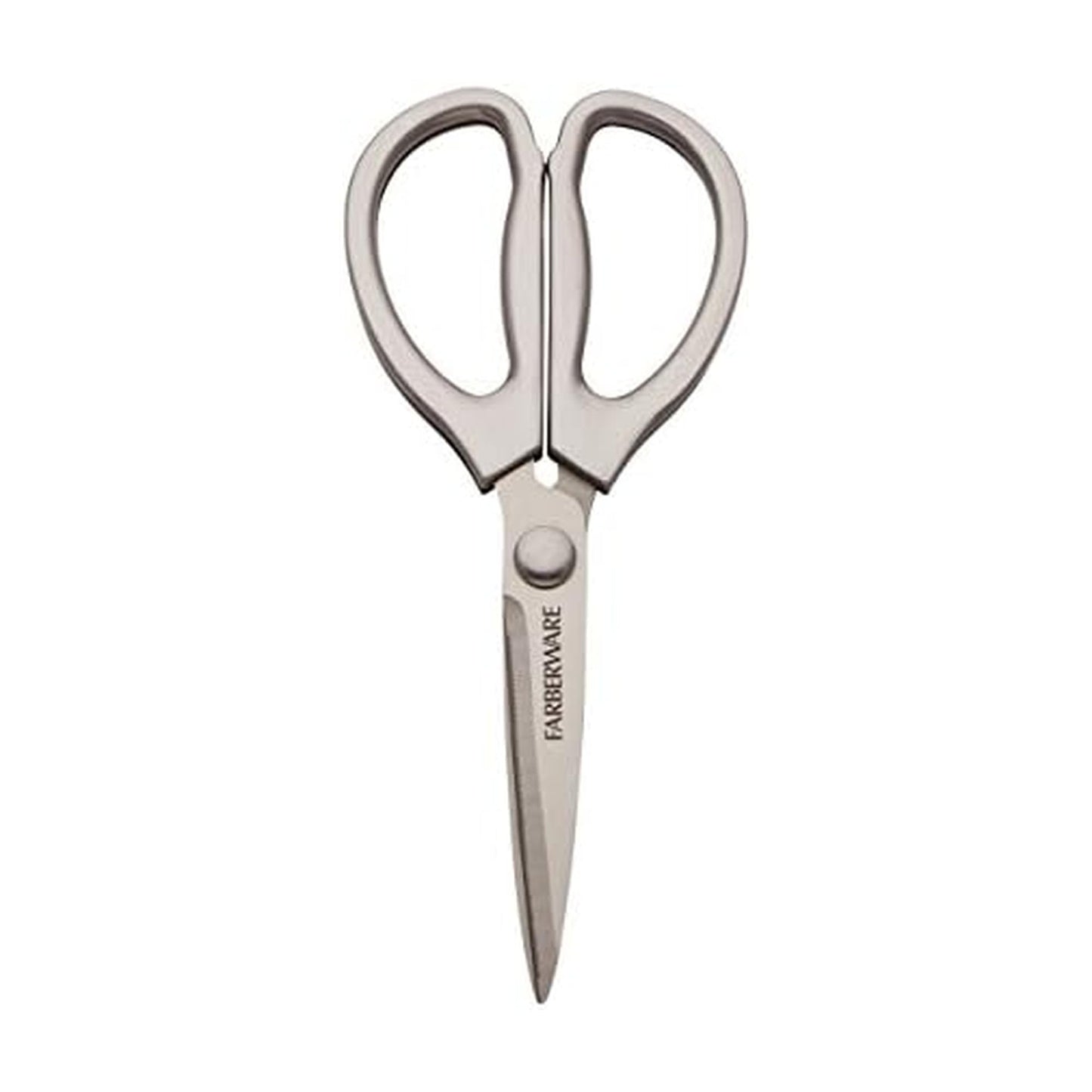 Farberware All Purpose High Carbon Stainless Steel Shears with Contoured Handles, Silver