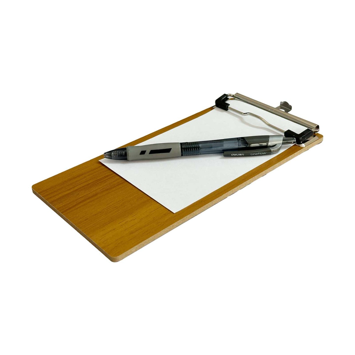 HXymxkeqi 10Pcs High - Density Wood Board Check Presenter, Mini Clipboard & Menu Holder for Restaurants, Cafe, Office, 8x4inch with Hook (10, High - Density Wood Board, 8"x4")