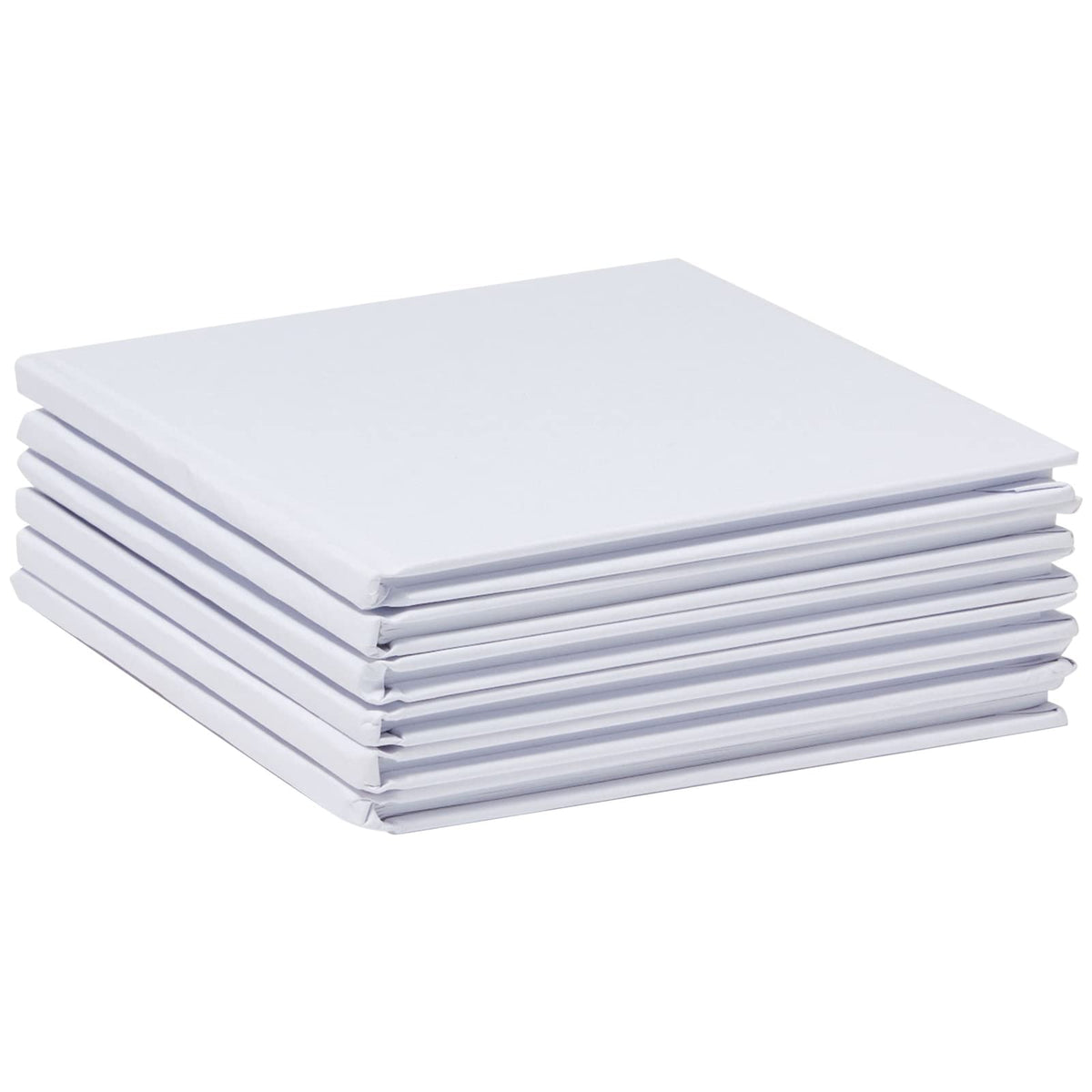 Paper Junkie Blank Books for Kids to Write Stories - 5.2 x 5.2 in White Hardcover, 6-Pack - Unlined Sketchbook Journal & Composition Notebook - Drawing Notebook for Kids - Create Your Own Book