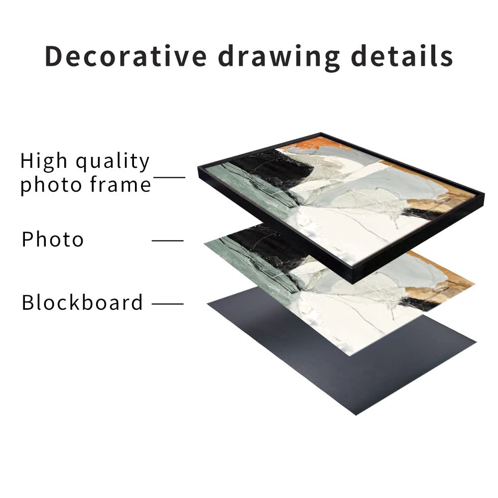 Canvas Wall Art Aesthetic Abstract Graffiti Large 32" X 24" Set of 3 Minimalist Wall Decor Modern Nature Art Posters Prints Frame Wall Art For Living Room Bedroom Bathroom Kitchen Office