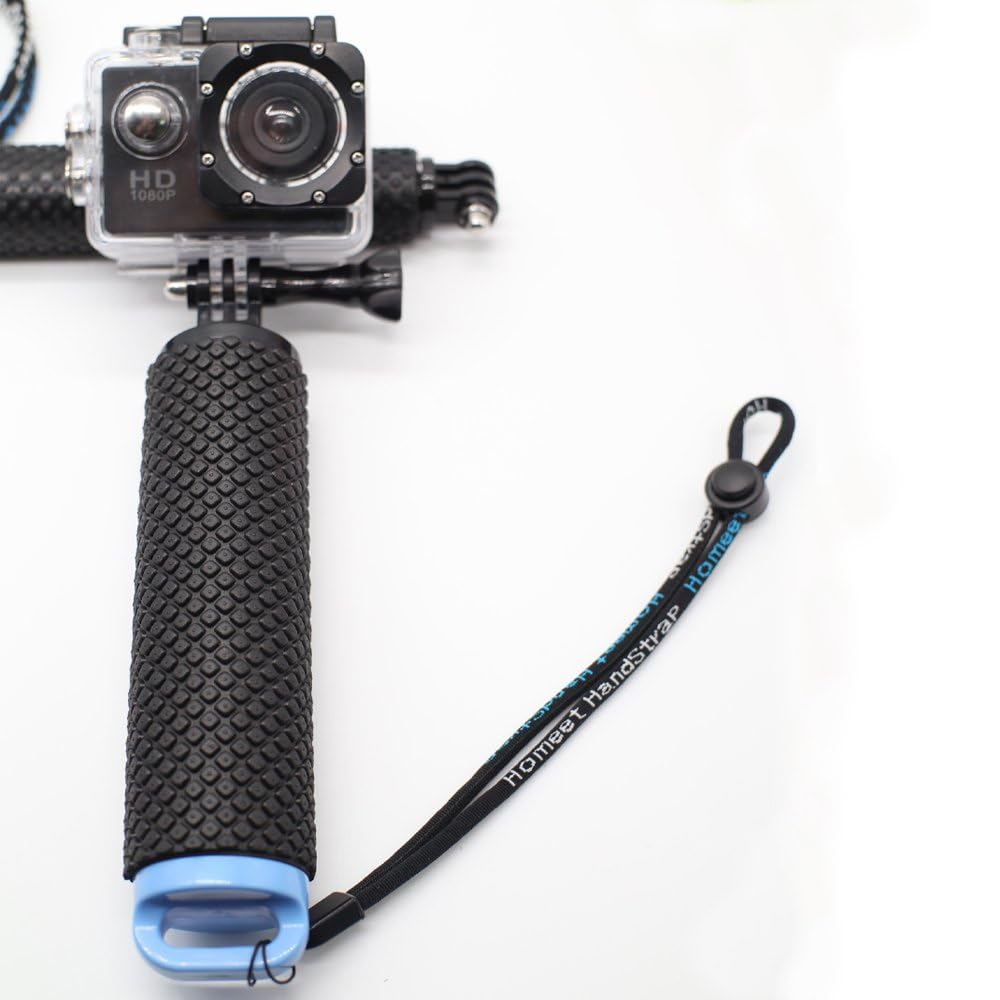 Homeet Handler Floating Hand Grip, Underwater Hand Stick Monopod Pole Compatible with DJI OSMO Action Cameras and Other Sports Camera, Blue