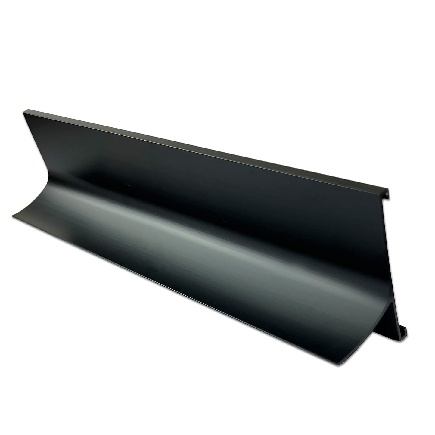5 Pack 2" x 8" Aluminum Desk Name Plate Holders,Office Business Desk Sign Holder for Meeting Room or Other Business Event (Black)