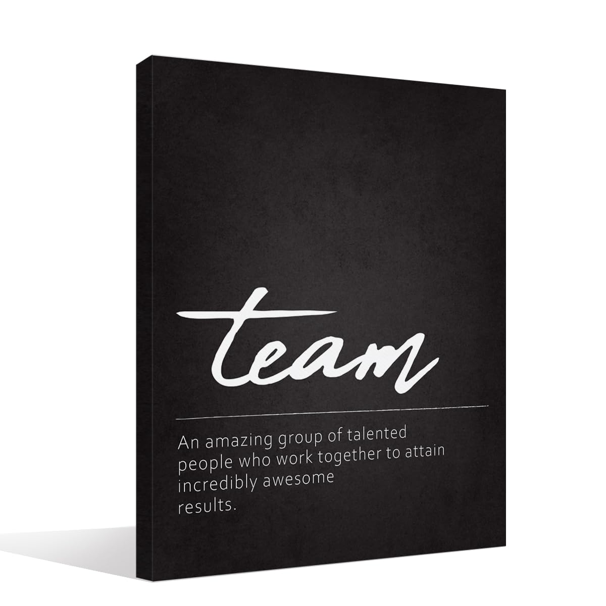 BIWSHA Team Definition Wall Art, Teamwork Gifts for Employees & Coworkers, Inspirational Wall Print, Positive Canvas Art 11x14Inch