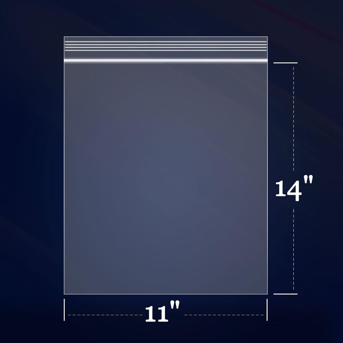 iMailer - 100 Count - 11" x 14" Large Zip Bags - 2 Mil Reclosable Zip Plastic Poly Bags with Lock Seal Zipper for Prints, Photos, Documents, Clothing, T-Shirt