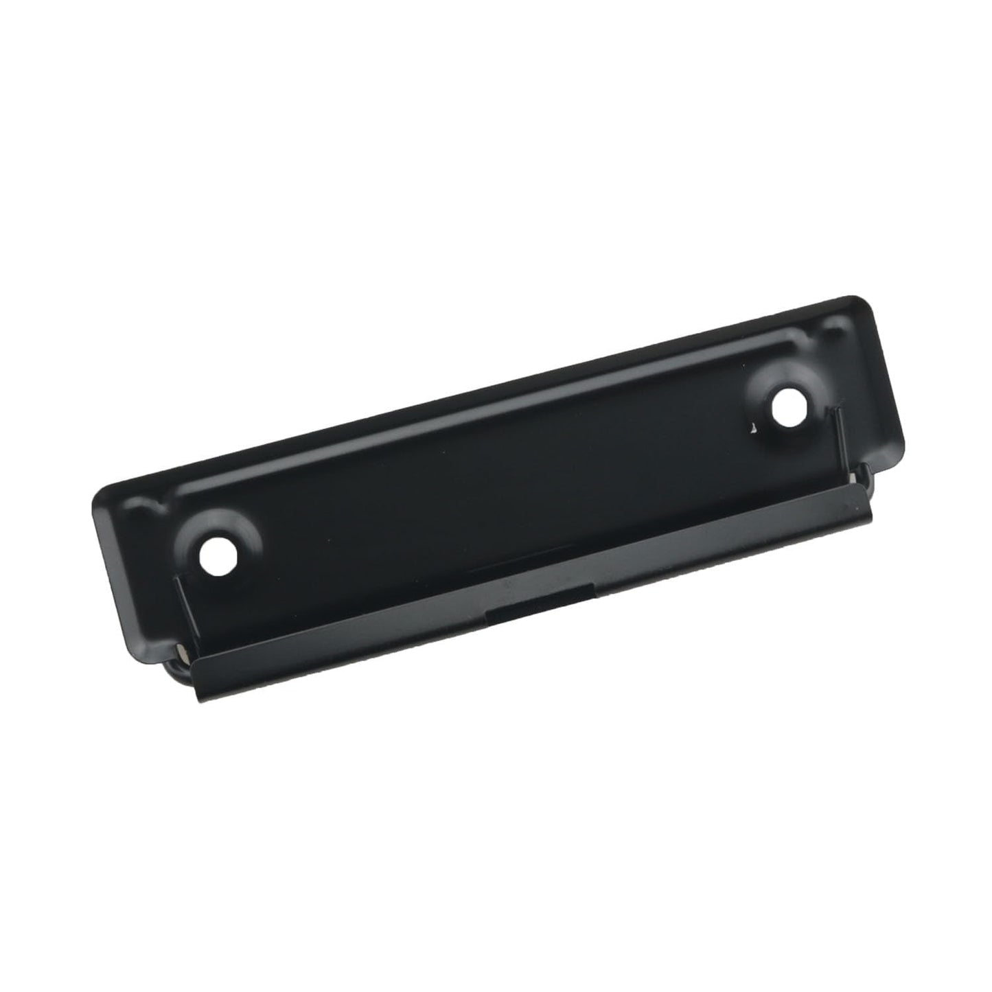 WELWIK 6PCS 2.8 Inch Long Black Polished Metal Clips with Rivets Mountable Clipboard Clamp Hardware Information/Documents/Menu Folder for Displaying Artwork