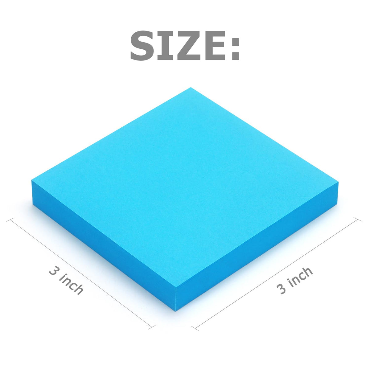 Pop Up Sticky Notes 3x3 inch Bright Colors Self-Stick Pads 24 Pads/Pack 70 Sheets/Pad Total 1680 Sheets