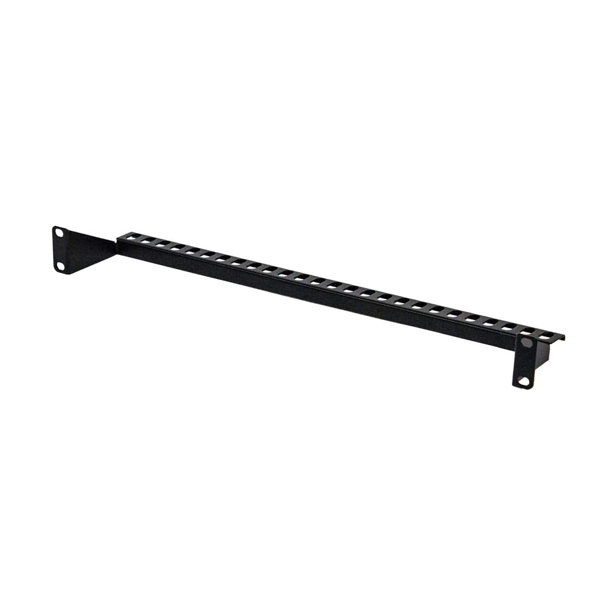 Navepoint 1U Horizontal 19-Inch Rack Mount Cable Management Bracket Cross Bar Panel Black