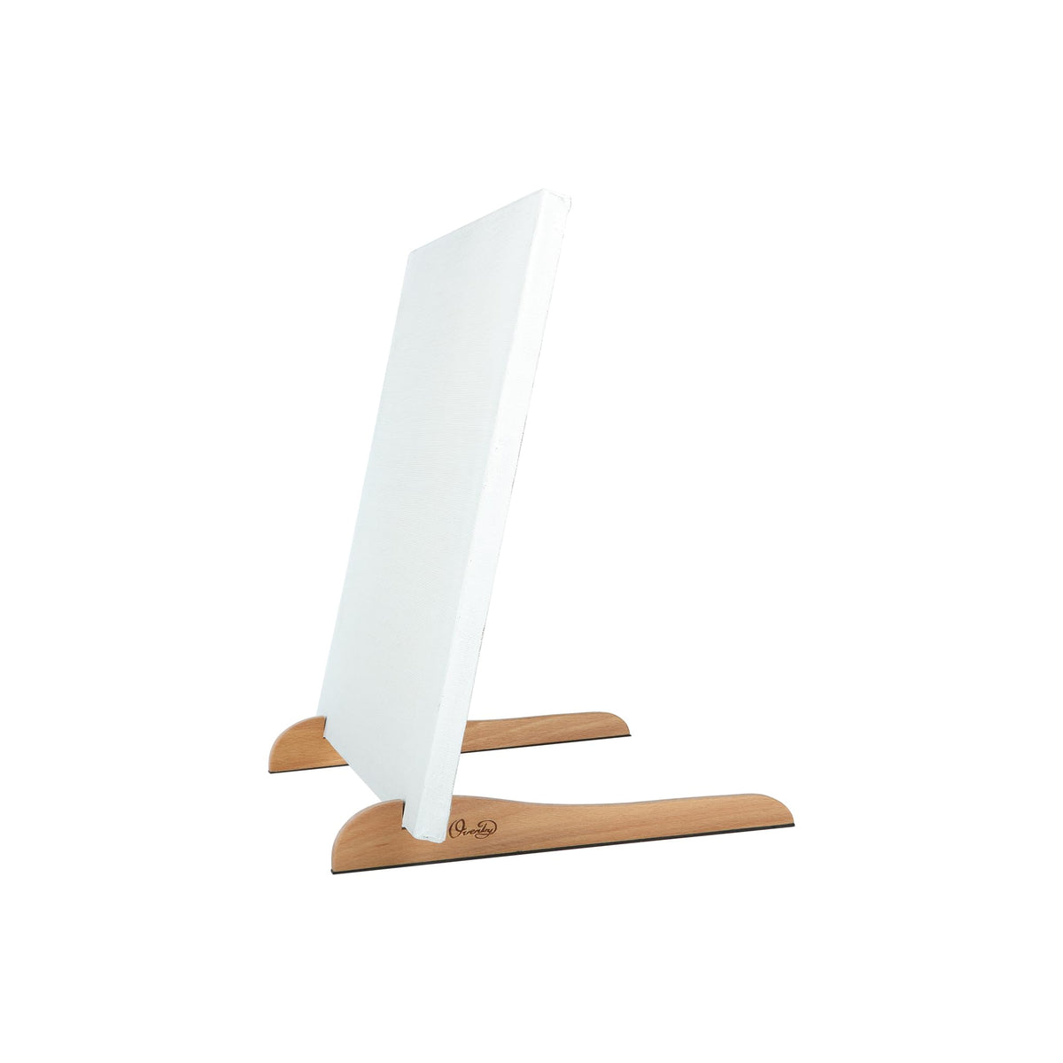 Creative Mark The Original Overby Tabletop Painting Easel, Portable Compact Easy Carry, Hold & Display Stretched Canvas Stable, 12" Inches, Natural Wood