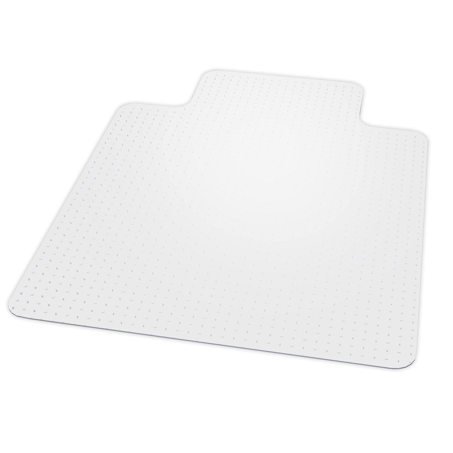 Chair Mat for High Pile Carpet 45"x53" Rectangle with Lip, Beveled Edge